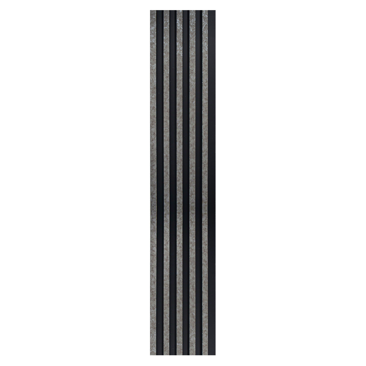 Set 2 panouri decorative, riflaj, polimer rigid, Naimeed D5494, 270x12x1cm, Negru/Gri