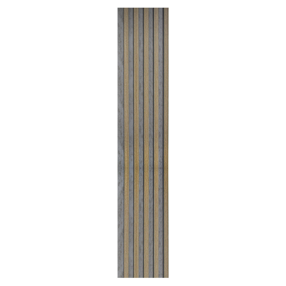 Set 2 panouri decorative, riflaj, polimer rigid, Naimeed D5495, 270x12x1cm, Gri/Maro