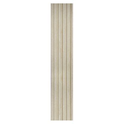 Set 2 panouri decorative, riflaj, polimer rigid, Naimeed D5496, 270x12x1cm, Crem