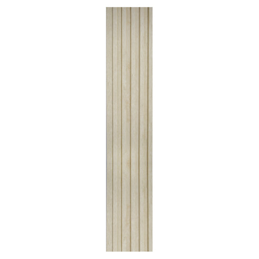 Set 2 panouri decorative, riflaj, polimer rigid, Naimeed D5496, 270x12x1cm, Crem