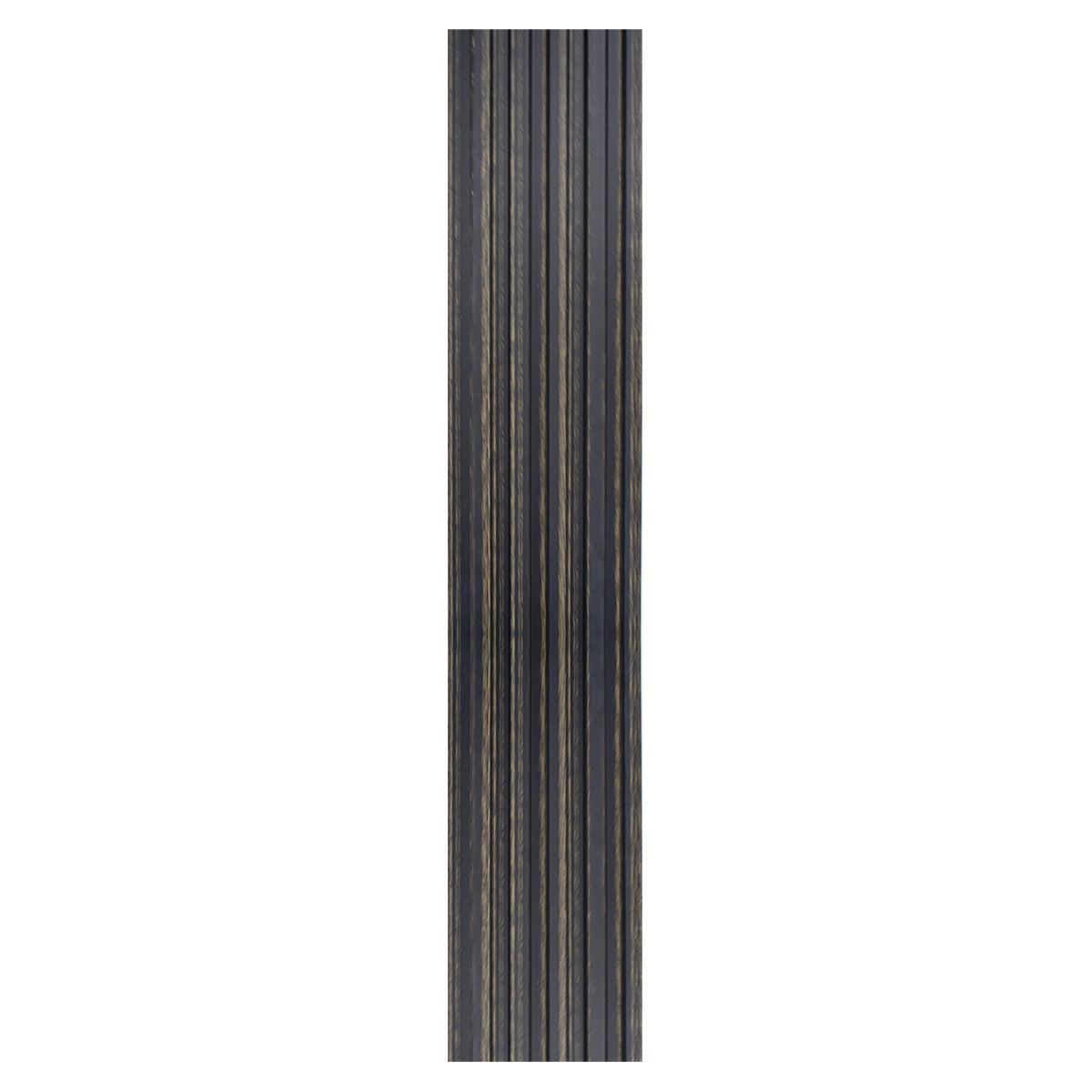 Set 2 panouri decorative, riflaj, polimer rigid, Naimeed D5497, 270x12x1cm, Negru