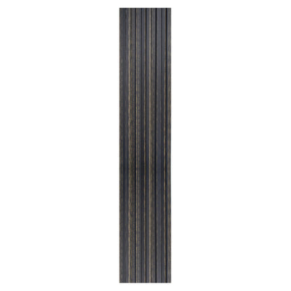 Set 2 panouri decorative, riflaj, polimer rigid, Naimeed D5497, 270x12x1cm, Negru