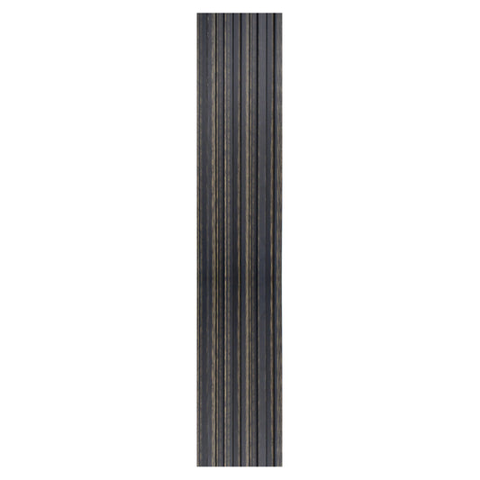 Set 2 panouri decorative, riflaj, polimer rigid, Naimeed D5497, 270x12x1cm, Negru