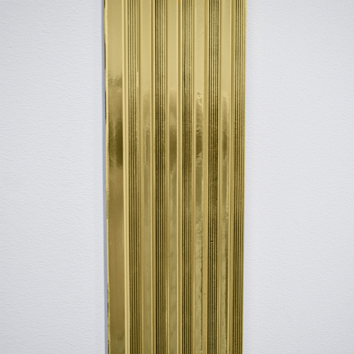 Set 5 panouri decorative, riflaj, polimer rigid, Naimeed D5498, 270x12x1cm, Auriu