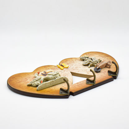 Cuier decorativ D55, 32x16,5 cm, m1