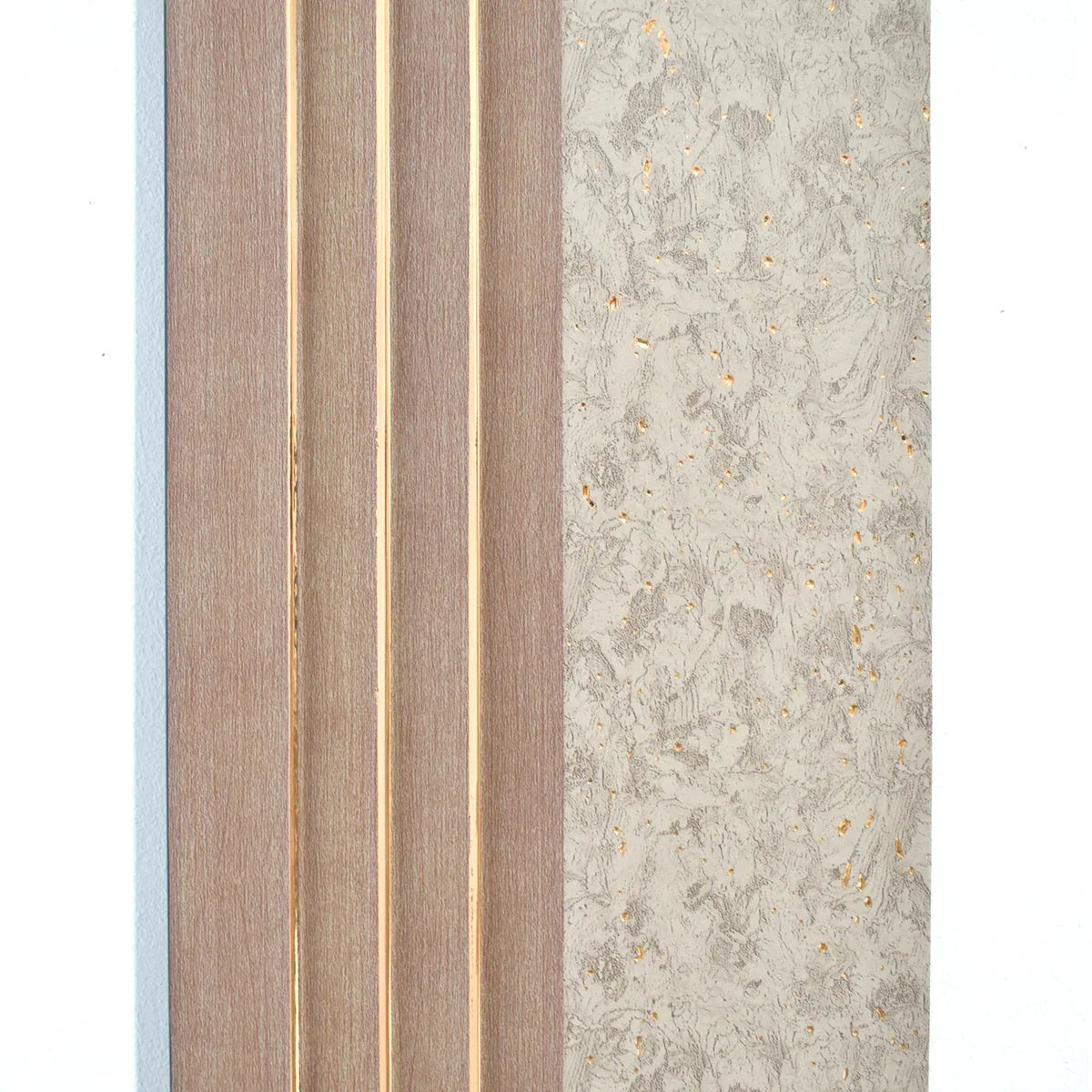 Panou decorativ, riflaj, polimer rigid, Naimeed D5500, 270x16x1cm, Crem deschis
