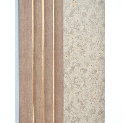 Panou decorativ, riflaj, polimer rigid, Naimeed D5500, 270x16x1cm, Crem deschis