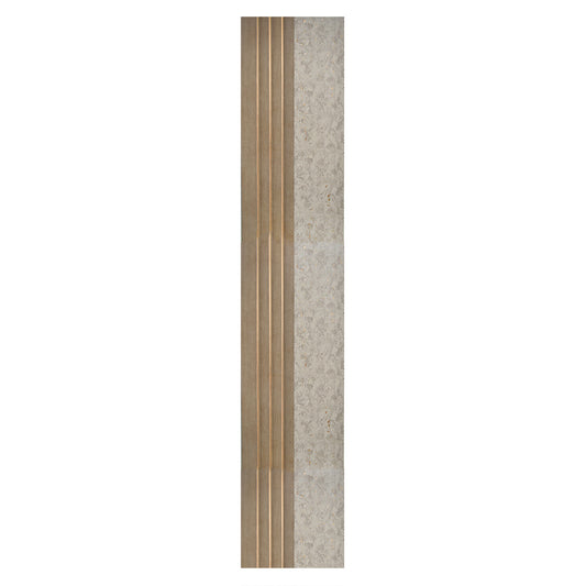 Set 5 panouri decorative, riflaj, polimer rigid, Naimeed D5501, 270x16x1cm, Crem inchis