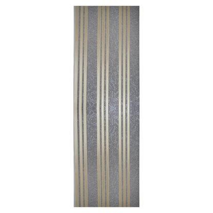 Set 2 panouri decorative, riflaj, polimer rigid, Naimeed D5507, 270x30x0.5cm, Gri/Auriu