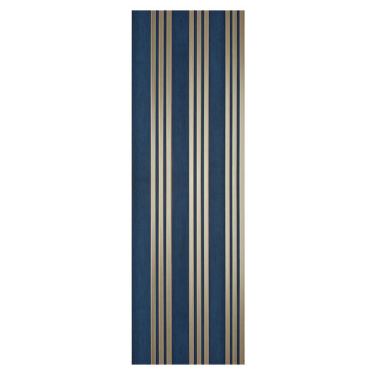 Set 5 panouri decorative, riflaj, polimer rigid, Naimeed D5508, 270x30x0.5cm, Turcoaz/Auriu