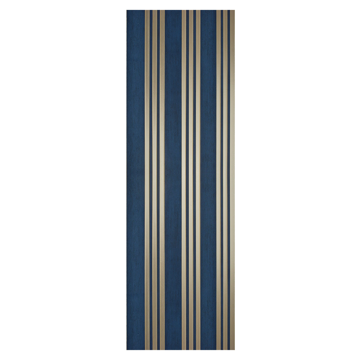 Set 2 panouri decorative, riflaj, polimer rigid, Naimeed D5508, 270x30x0.5cm, Turcoaz/Auriu