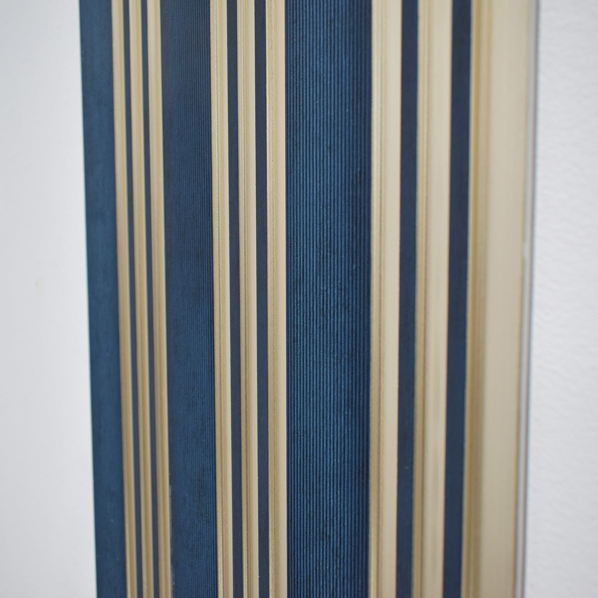 Set 2 panouri decorative, riflaj, polimer rigid, Naimeed D5508, 270x30x0.5cm, Turcoaz/Auriu