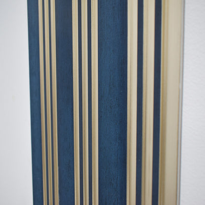 Set 2 panouri decorative, riflaj, polimer rigid, Naimeed D5508, 270x30x0.5cm, Turcoaz/Auriu