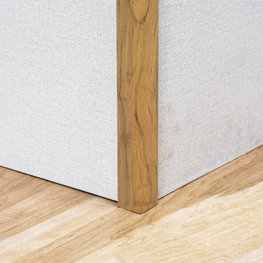 Set 5 Coltare decorative, polimer rigid, Naimeed D5509, Maro, 270x3x3cm