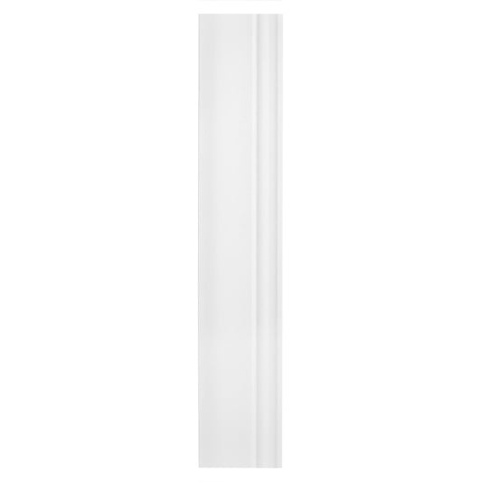 Set 5 plinte decorative, polimer rigid, Naimeed D5730, Alb, 230x8x1.1cm