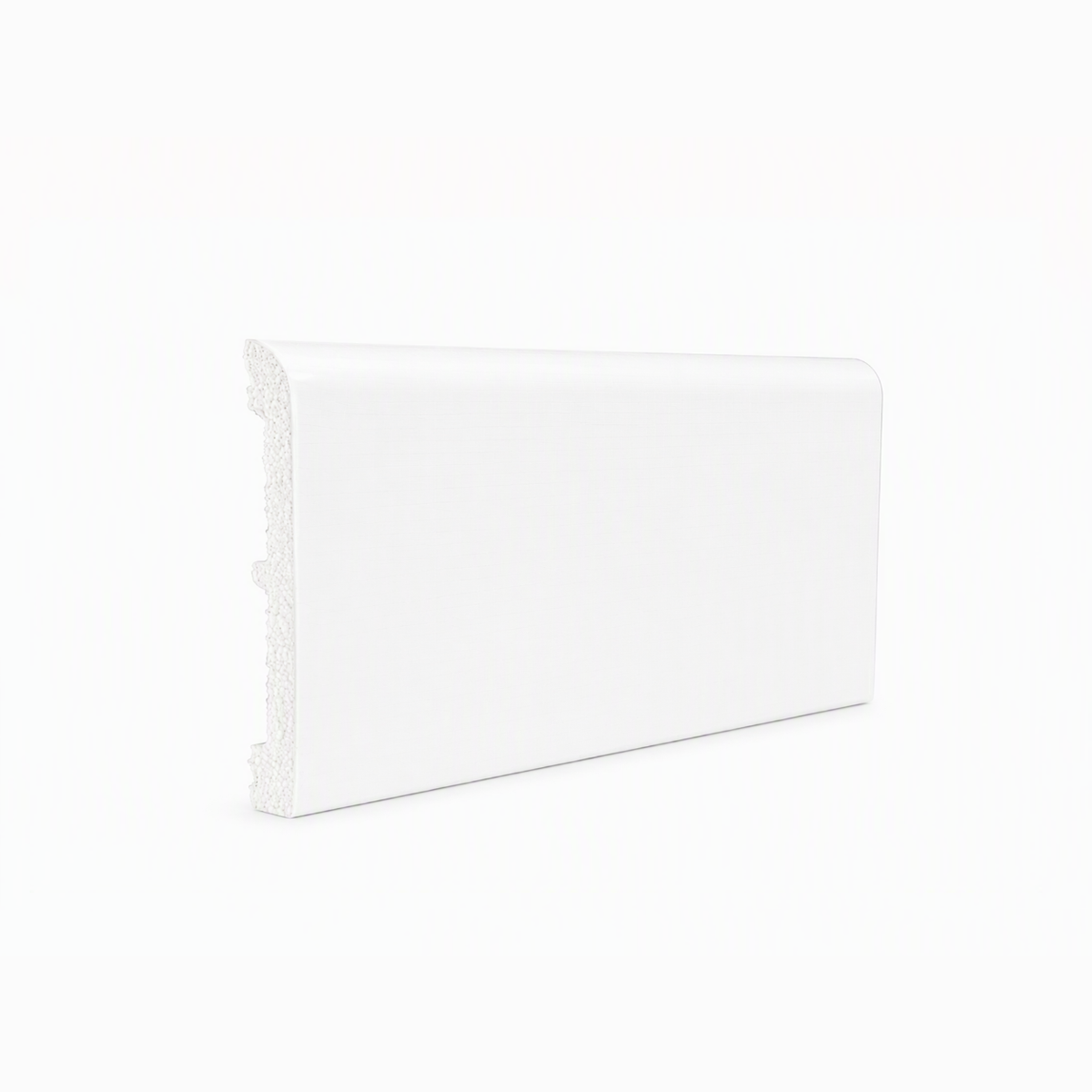 Plintă decorativă, polimer rigid, Naimeed D5513, Alb, 230 × 10 × 0.9 cm