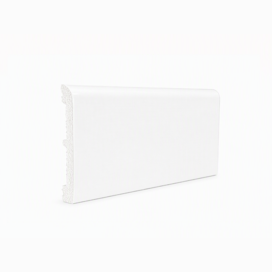 Plintă decorativă, polimer rigid, Naimeed D5513, Alb, 230 × 10 × 0.9 cm