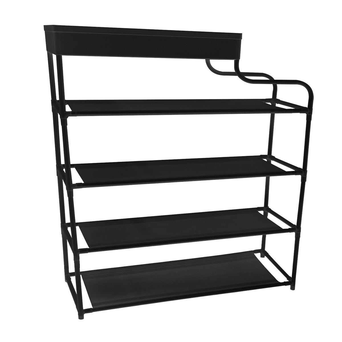 Pantofar, Naimeed D5549, raft incaltaminte, polita multifunctionala, 81 x 22 x 80 cm, negru