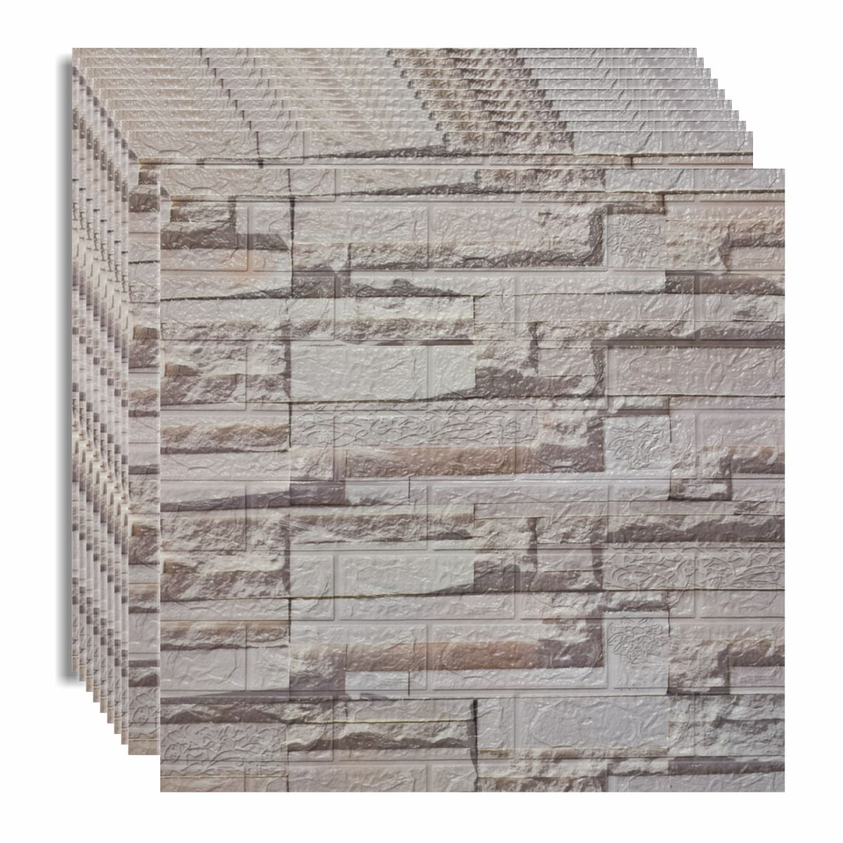 Set 10 x Tapet 3D autoadeziv, design modern, usor de curatat, 70x77cm, Naimeed D5556