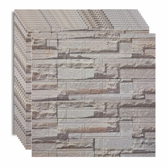 Set 10 x Tapet 3D autoadeziv, design modern, usor de curatat, 70x77cm, Naimeed D5556