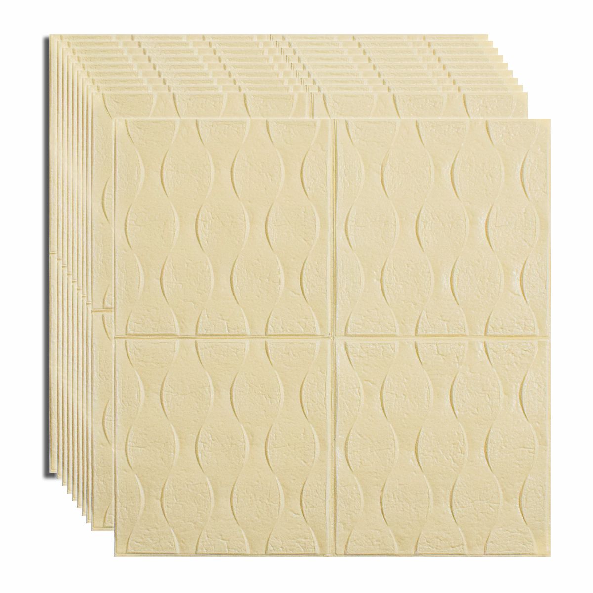 Set 10 x Tapet 3D autoadeziv, design modern, usor de curatat, 70x70cm, Naimeed D5566