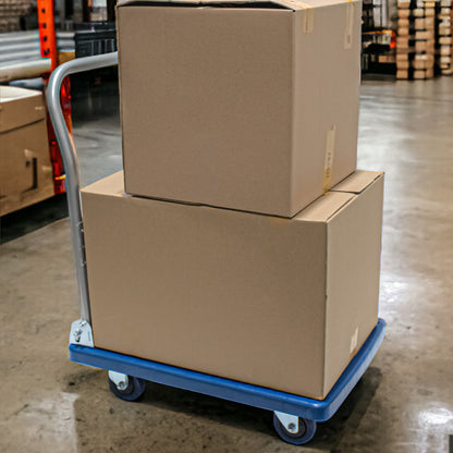 Carucior pliabil, platforma transport marfa, Naimeed D5657S, 200kg, Albastru