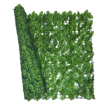 Plasa gard, frunze artificiale, Naimeed D5570, paravan pentru balcon, terasa si gard, Verde