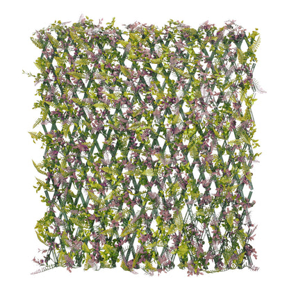 Paravan verde artificial, extensibil, Naimeed D5573, Verde/Maro