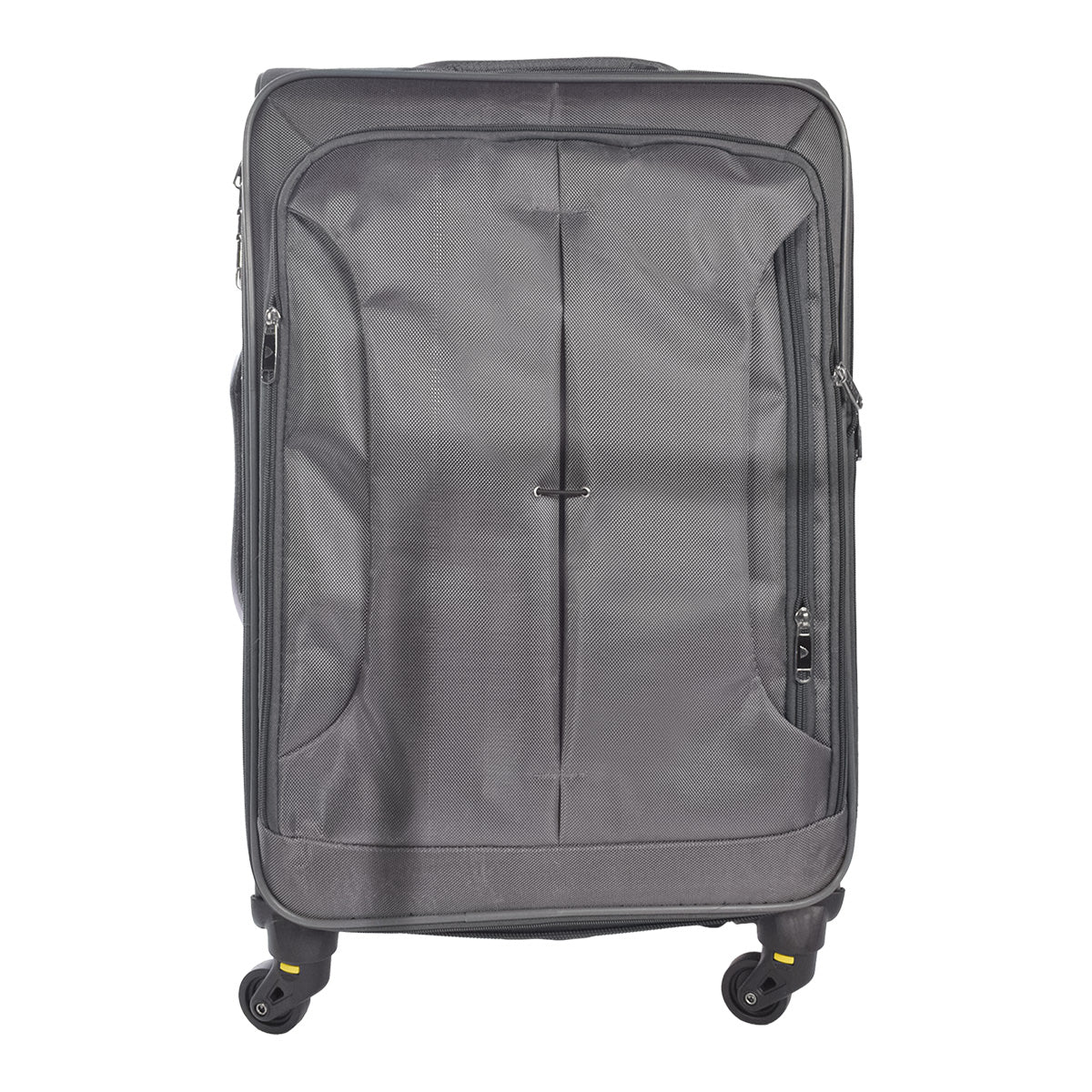 Set 3 trolere voiaj, Naimeed D5589, 4 roti duble 360 grade, material impermeabil, inchidere cifru, Gri