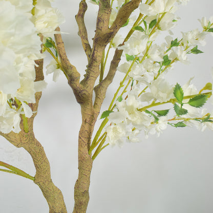Copac artificial, Cires (Sakura) fara ghiveci, Naimeed D5603, 180x100 cm, Alb