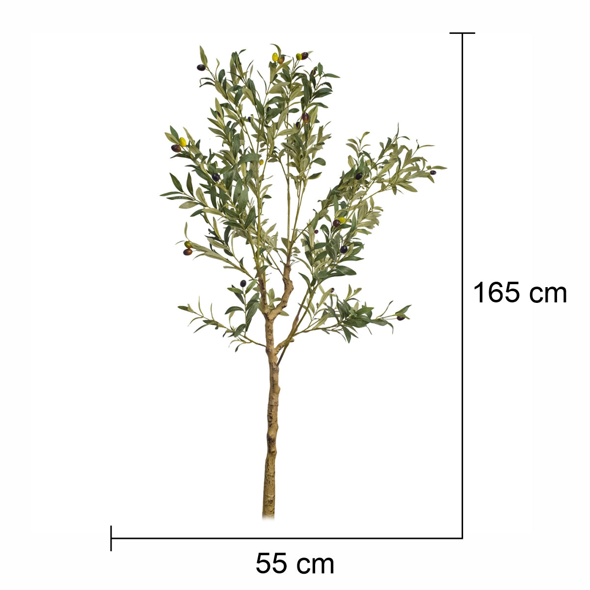Copac artificial, Maslin fara ghiveci, Naimeed D5606, 165x55 cm, Verde