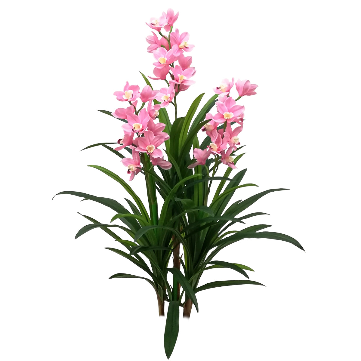 Floare artificiala, Orhidee barca fara ghiveci, Naimeed D5620, 120x100 cm, Roz