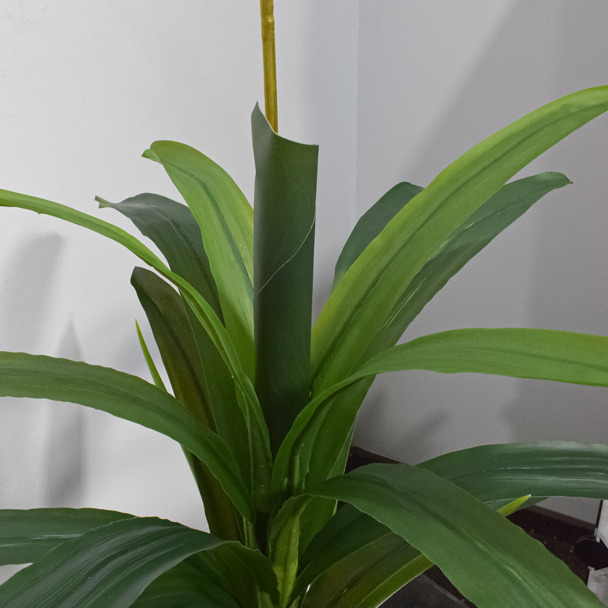 Floare artificiala, Orhidee fara ghiveci, Naimeed D5623, 105x60 cm, Portocaliu