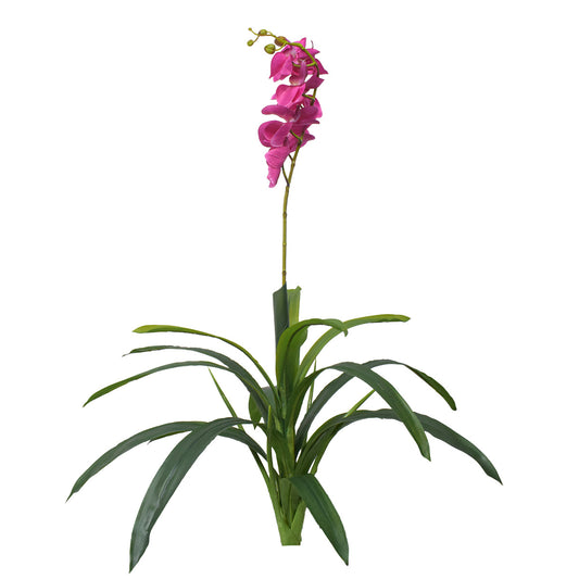 Floare artificiala, Orhidee fara ghiveci, Naimeed D5623, 105x60 cm, Roz