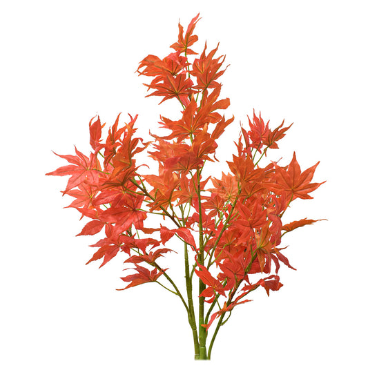 Copacel decorativ cu frunze, Naimeed D5633, 90x65 cm, Portocaliu