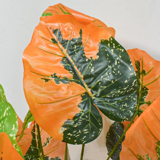 Planta artificiala, Syngonium fara ghiveci, Naimeed D5634, 70x60 cm, Portocaliu