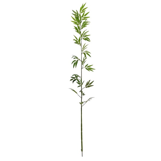 Crenguta decorativa cu frunze,bambus , Naimeed D5637, 200x30 cm, Verde