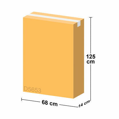 Carucior pliabil, platforma transport marfa, Naimeed D5653, roti silentioase, 120x65x86cm, 400kg, Albastru