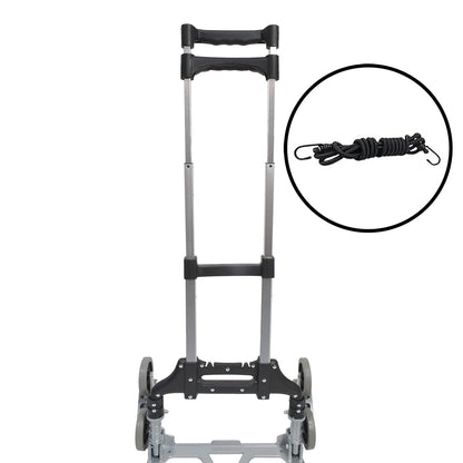 Carucior marfa cu platforma, Naimeed D5668, pliabil, inaltime reglabila, 6 roti silentioase, 47x46x100cm, 50kg,  Negru
