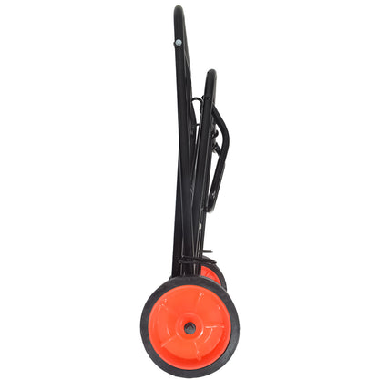 Carucior de cumparaturi pliabil, Naimeed D5672, inaltime ajustabila, roti silentioase, maner ergonomic, 48x38x100cm, 30kg Negru
