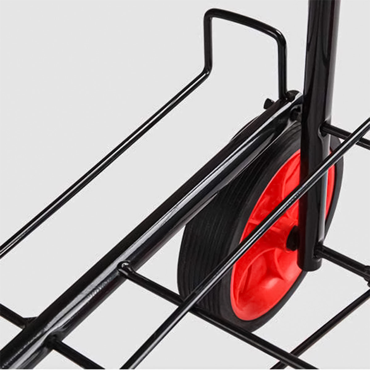 Carucior de cumparaturi pliabil, Naimeed D5672, inaltime ajustabila, roti silentioase, maner ergonomic, 48x38x100cm, 30kg Negru