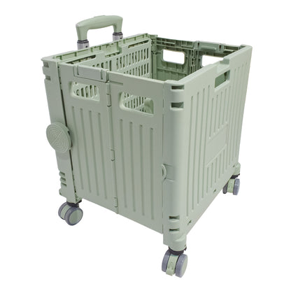 Carucior pliabil, Naimeed D5675, sistem blocare, maner extensibil, capac retractabil, 30 L, 39x35x48cm, Turcoaz
