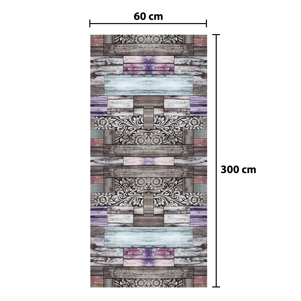 Rola panou autoadeziv, Naimeed D5685, design modern, 2mm grosime, 60x300cm, Multicolor