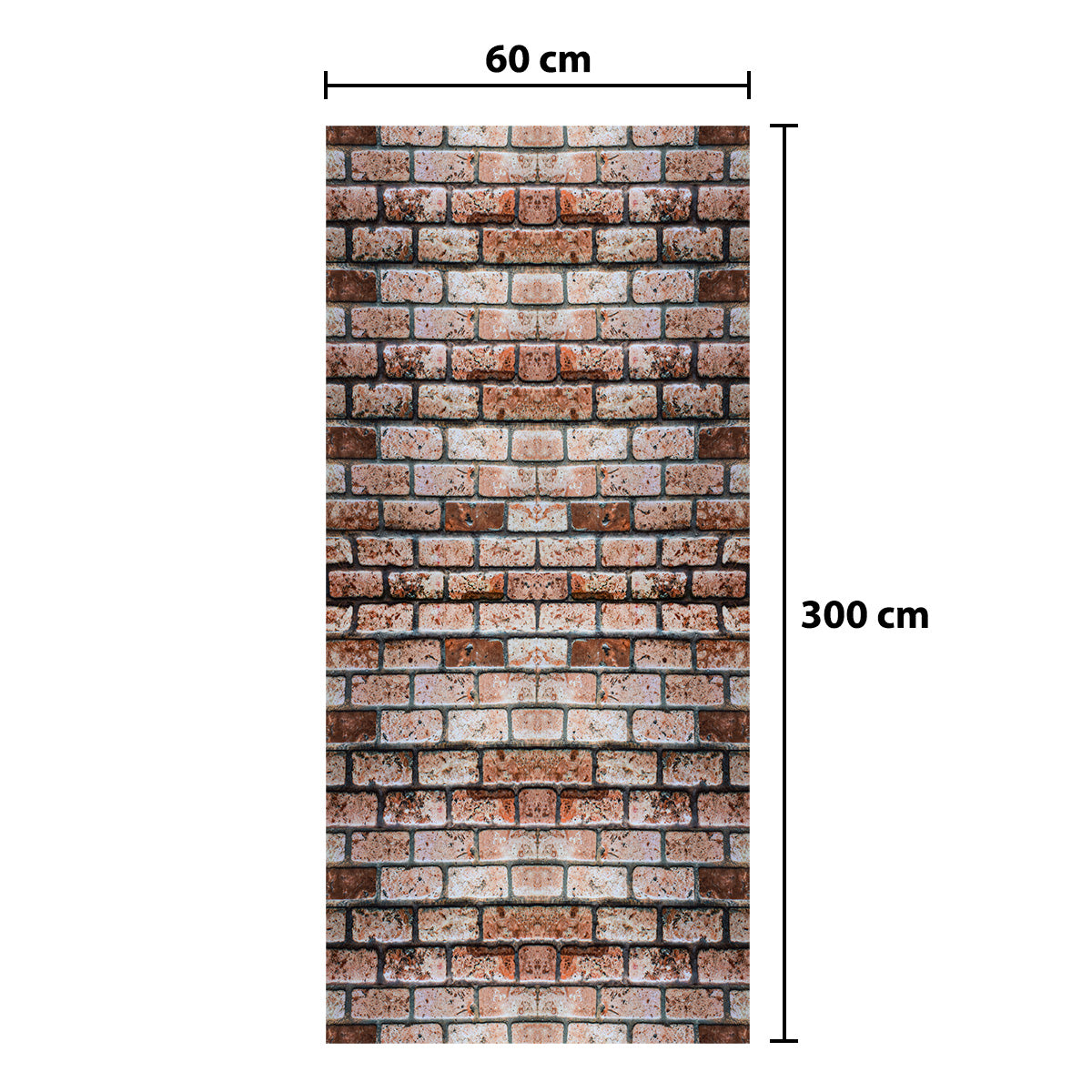 Rola panou autoadeziv, Naimeed D5692, design modern, 2mm grosime, 60x300cm, Caramida