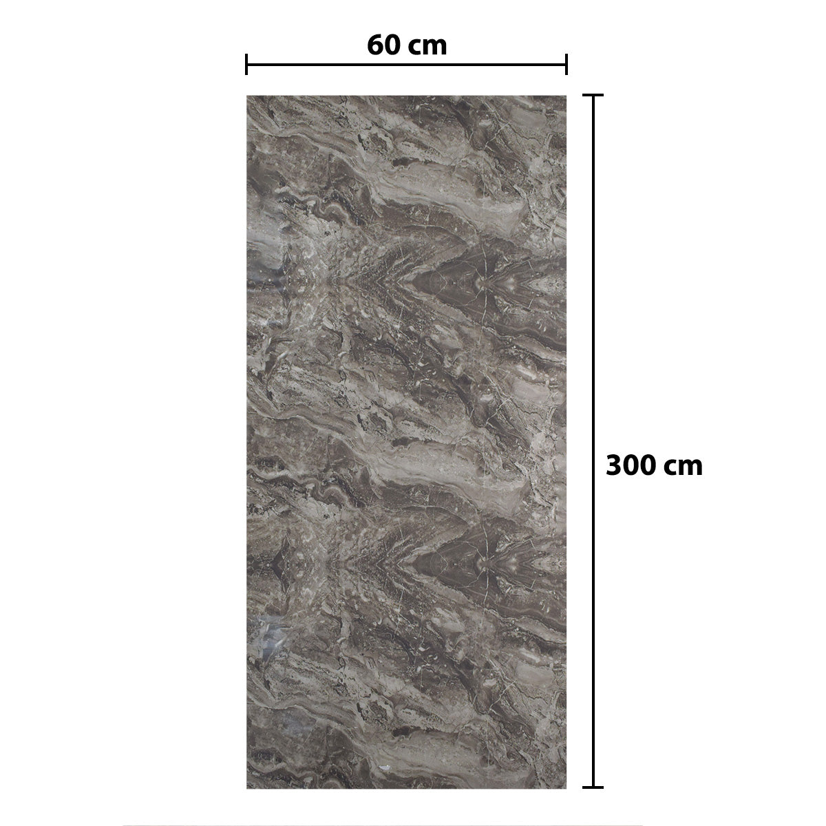 Rola panou autoadeziv, Naimeed D5698, design modern, 2mm grosime, 60x300cm, Gri