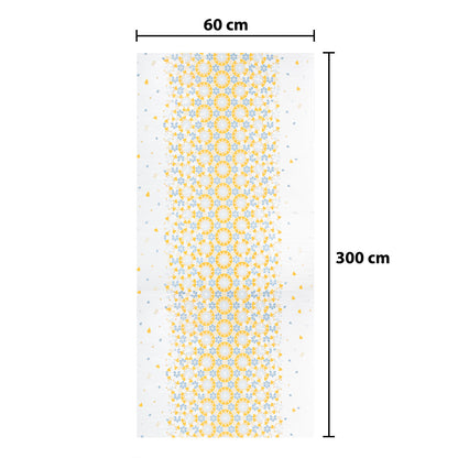 Rola panou autoadeziv, Naimeed D5706, design modern, 2mm grosime, 60x300cm, Galben/Albastru