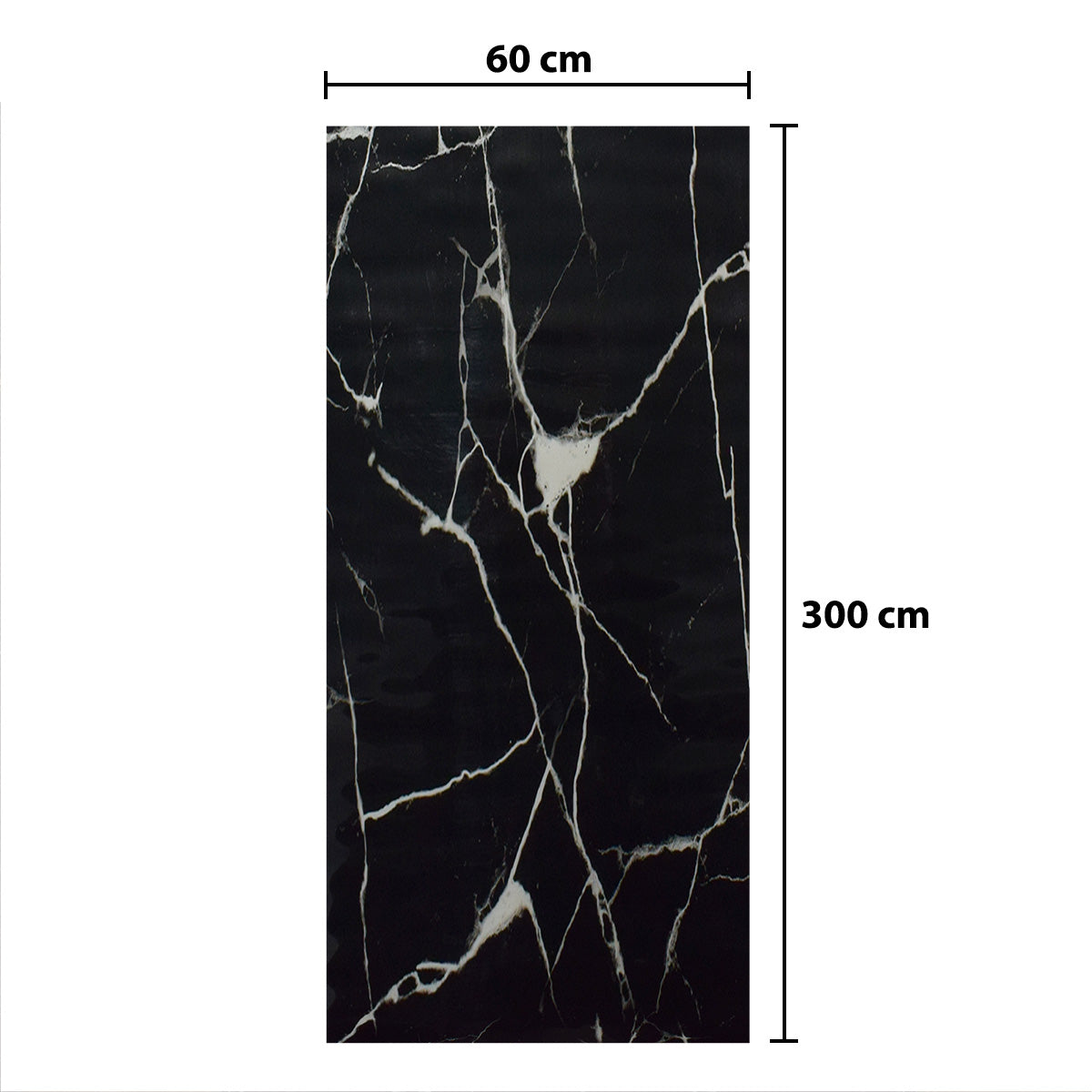 Rola panou autoadeziv, Naimeed D5714, design modern, 2mm grosime, 60x300cm, Negru
