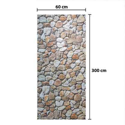 Rola panou autoadeziv, Naimeed D5718, design modern, 2mm grosime, 60x300cm, Piatra