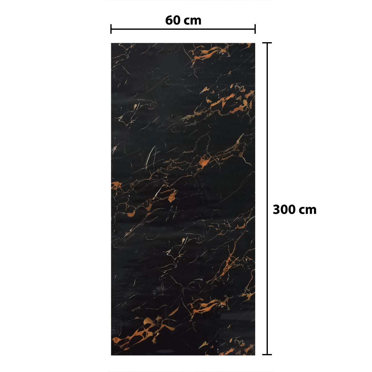 Rola panou autoadeziv, Naimeed D5720, design modern, 2mm grosime, 60x300cm, Negru