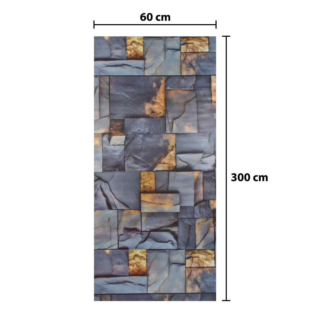 Rola panou autoadeziv, Naimeed D5723, design modern, 2mm grosime, 60x300cm, Multicolor